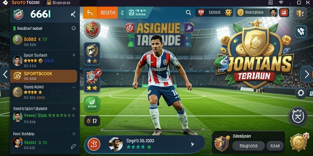 Tampilan antarmuka 666I saat menjalankan permainan Sportsbook.