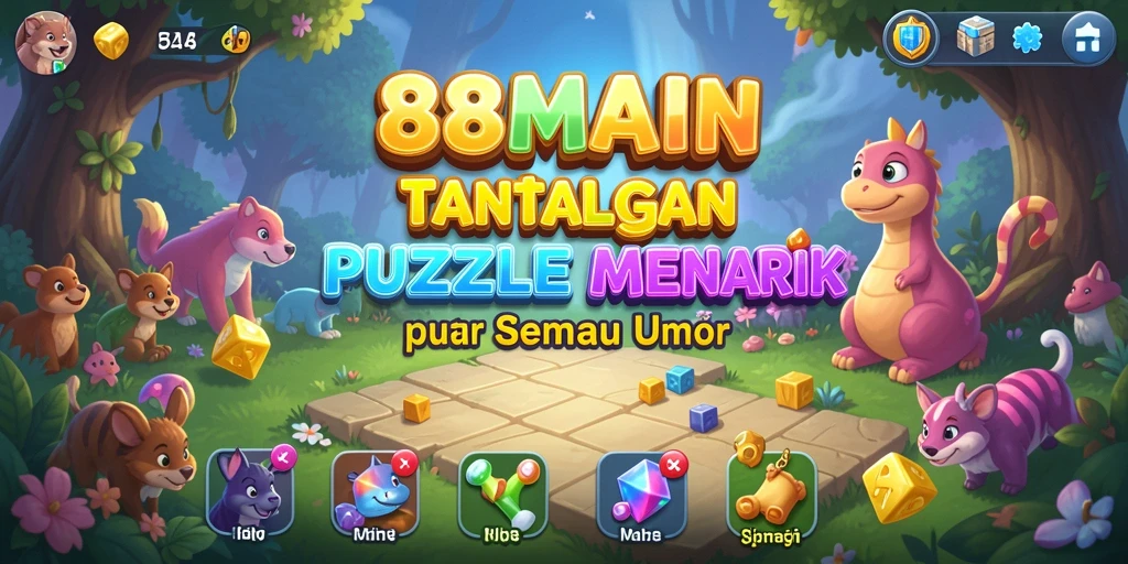 Screenshot gameplay 88MAIN menampilkan tantangan Puzzle yang menarik.