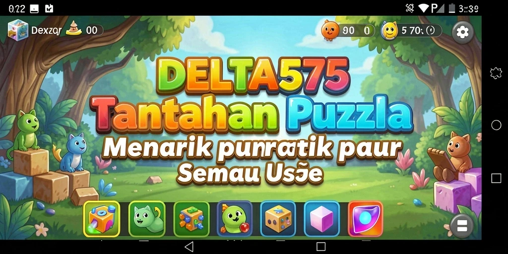 Tampilan gameplay DELTA575 yang menarik dan menantang.