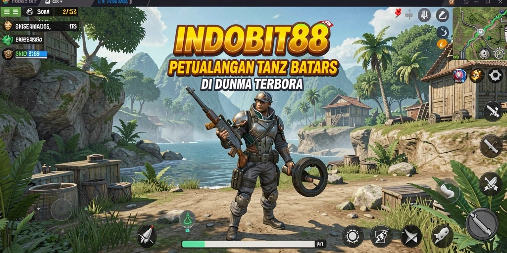 Tampilan gameplay menakjubkan dari INDOBIT88 dalam dunia terbuka.