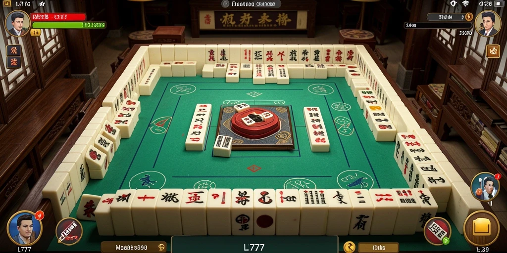 Gameplay L777 yang menawan dengan desain kepingan Mahjong yang cantik.