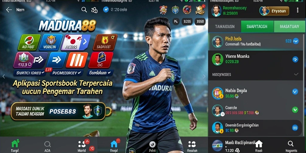 Tampilan gameplay menarik dari aplikasi Sportsbook MADURA88.