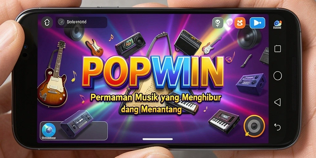 Tampilan gameplay POPWIN yang penuh warna dan menarik.
