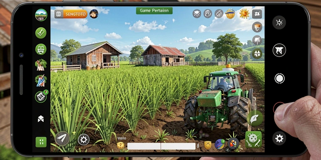 Tampilan gameplay SENGTOTO yang memikat dengan ladang yang subur.