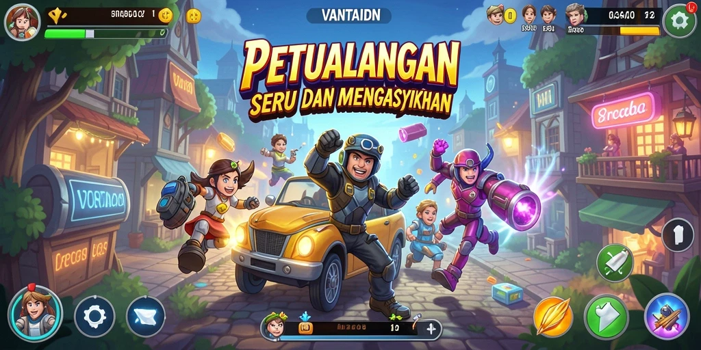 Tampilan menarik dengan gameplay arcade yang seru.