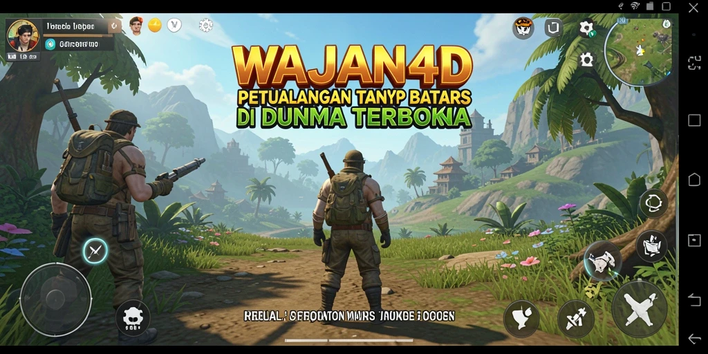 Tampilan gameplay menakjubkan di dunia terbuka WAJAN4D.