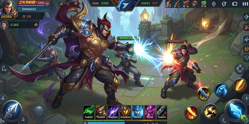 Gameplay dinamis dan strategi tim yang mendebarkan di ZK988.